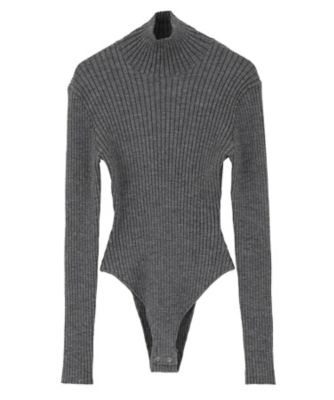 BACK OPEN KNIT BODYSUIT SET 11106ー